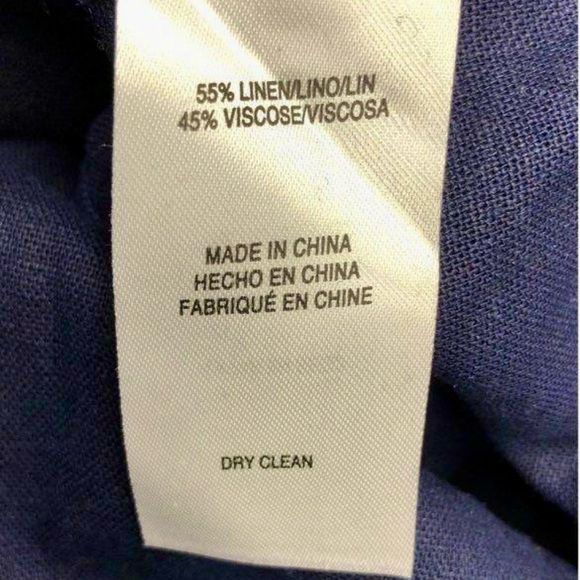 Jones New York Navy Cropped Utility Jacket Gold Zip NWT Size XL - Picture 6 of 7